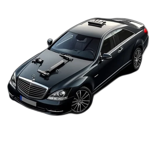 car, 3d render, photorealistic, mercedes transparent PNG cut-out