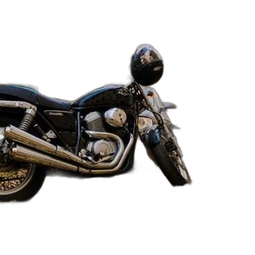photorealistic, 3d render, black, motorcycle transparent PNG cut-out