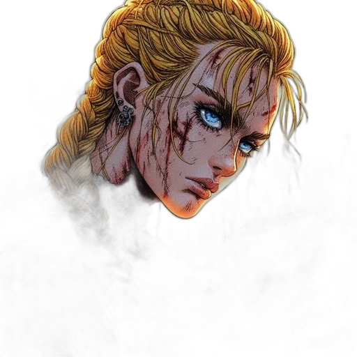 face, mask, hair, creature transparent PNG cut-out