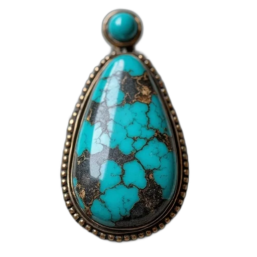 jewelry, crown, turquoise, stone transparent PNG cut-out