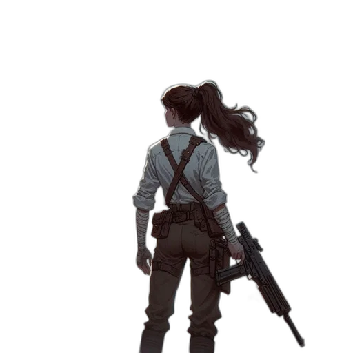weapon, staff, jacket, sword transparent PNG cut-out