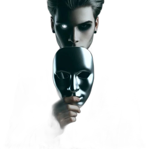 mask, face, crown, robot transparent PNG cut-out