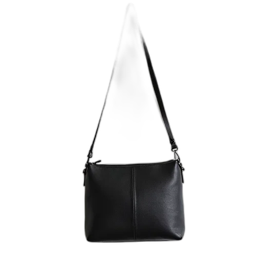 monochrome, black, handbag, textured transparent PNG cut-out
