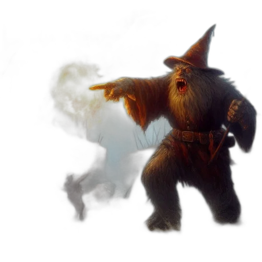 creature, staff, dragon, mask transparent PNG cut-out
