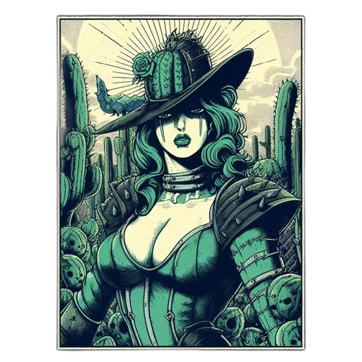 hat, dress, crown, comic book art transparent PNG cut-out