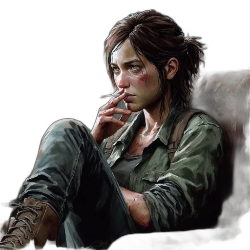 jacket, face, concept art, photorealistic transparent PNG cut-out