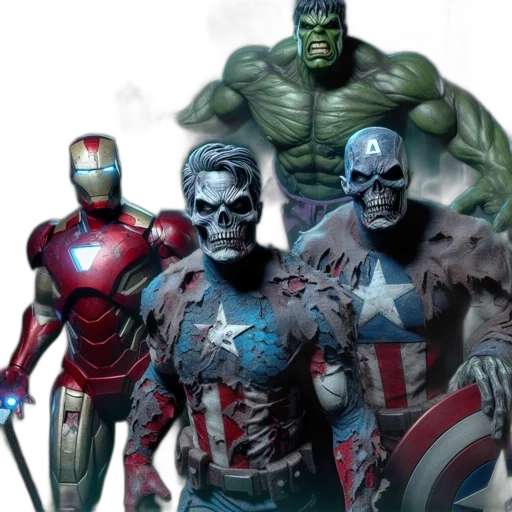 comic book art, concept art, marvel, characters transparent PNG cut-out