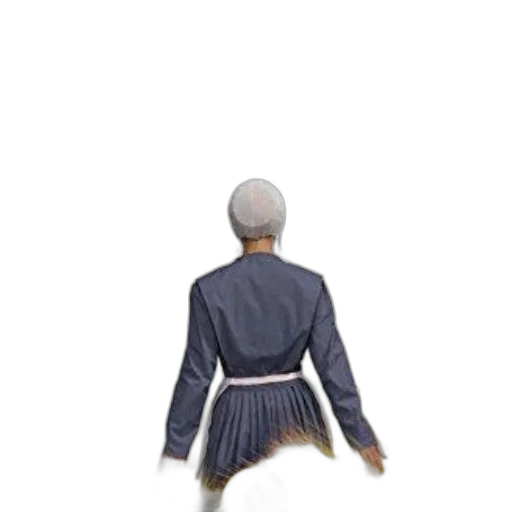 jacket, dress, staff, hat transparent PNG cut-out