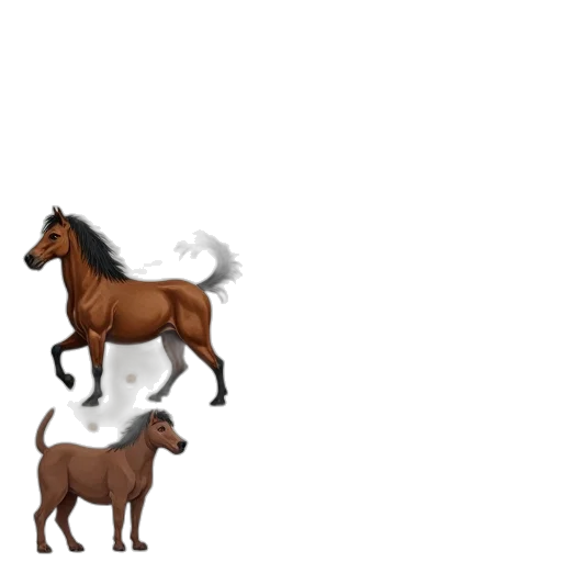 animal, creature, hat, staff transparent PNG cut-out