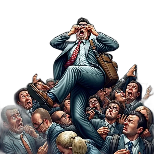 comic book art, concept art, city street, man transparent PNG cut-out
