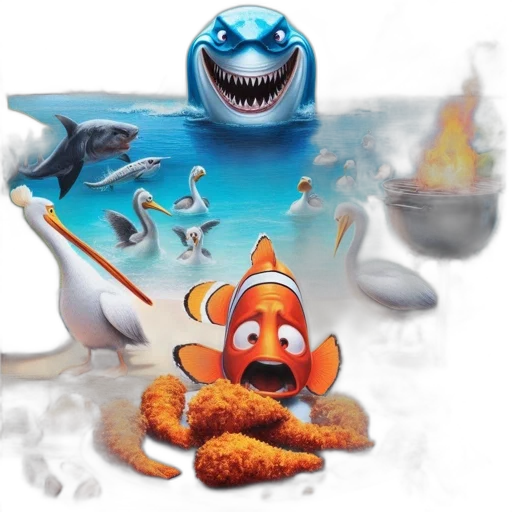 concept art, 3d render, photorealistic, underwater transparent PNG cut-out