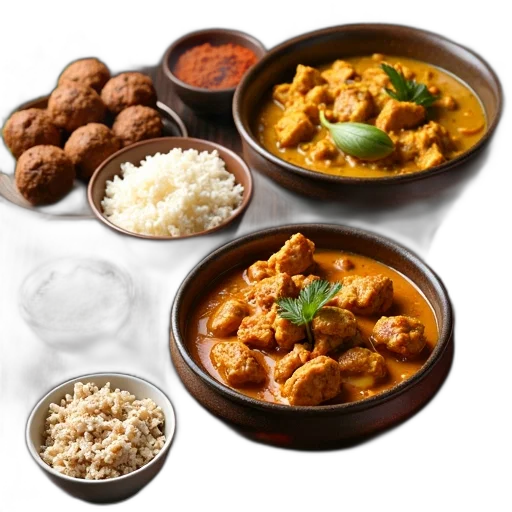 food, variety, indian, dishes transparent PNG cut-out