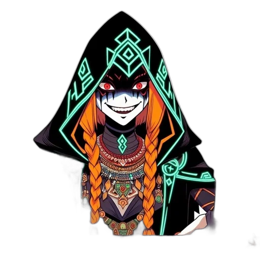 mask, staff, jacket, crown transparent PNG cut-out