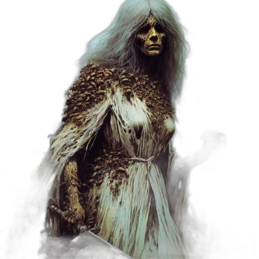 creature, dress, mask, face transparent PNG cut-out