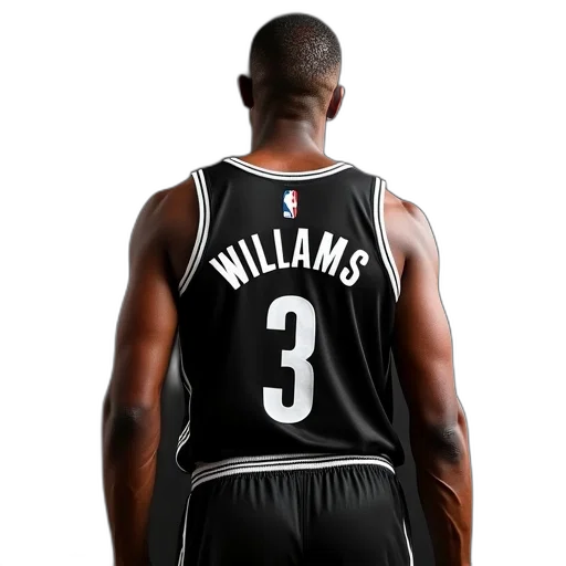 nets, anthony, williams, black transparent PNG cut-out