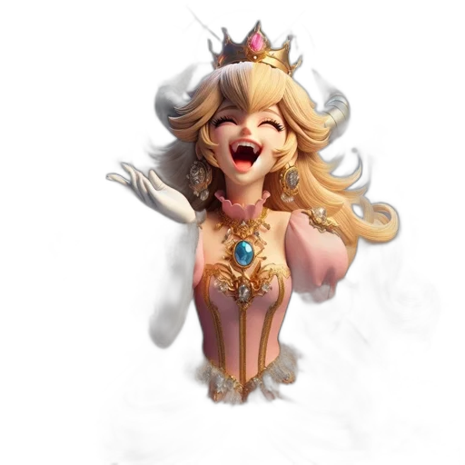 crown, fantasy art, concept art, 3d render transparent PNG cut-out