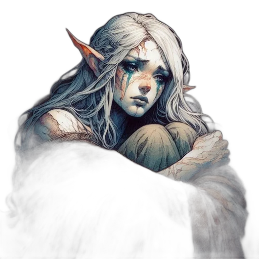 dragon, face, fantasy art, watercolor transparent PNG cut-out