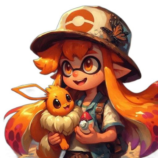 staff, hat, weapon, animal transparent PNG cut-out