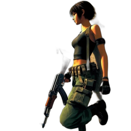 weapon, staff, jacket, concept art transparent PNG cut-out