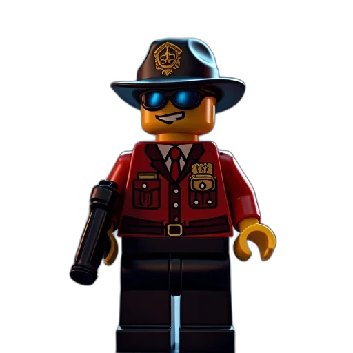 staff, hat, jacket, weapon transparent PNG cut-out
