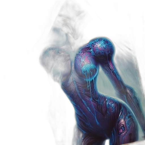 creature, mask, bottle, hair transparent PNG cut-out