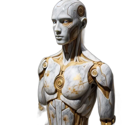 robot, jewelry, face, concept art transparent PNG cut-out