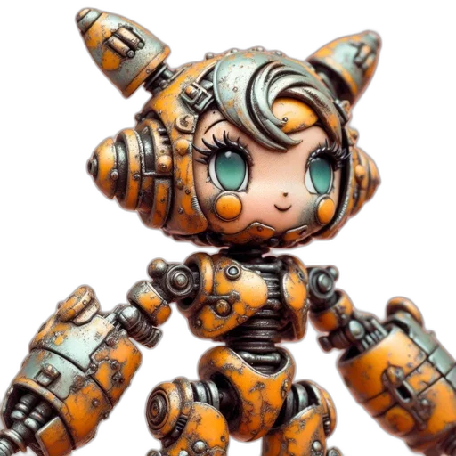robot, weapon, 3d render, concept art transparent PNG cut-out