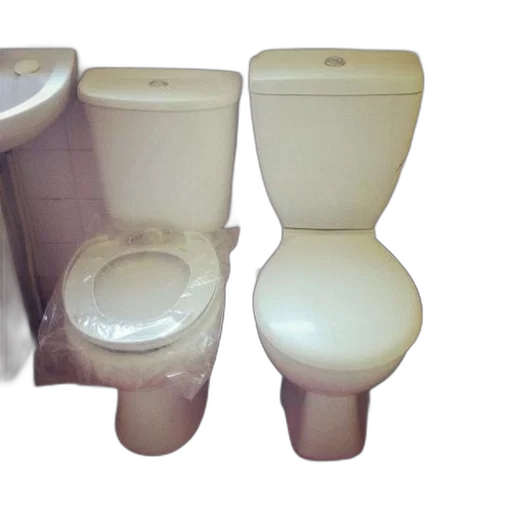 furniture, 3d render, two, toilets transparent PNG cut-out