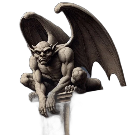 dragon, staff, creature, sword transparent PNG cut-out