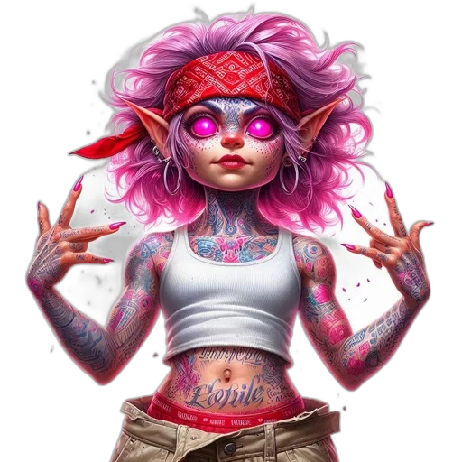 concept art, cyberpunk, comic book art, fantasy art transparent PNG cut-out
