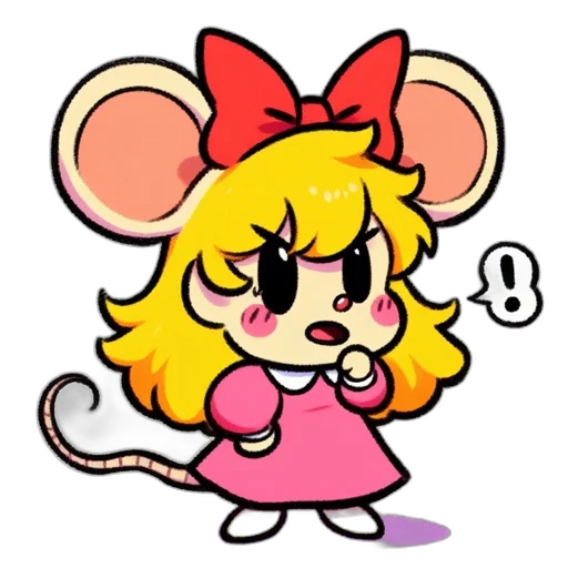staff, animal, cartoon, pixel art transparent PNG cut-out