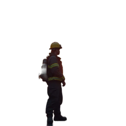 staff, hat, weapon, jacket transparent PNG cut-out