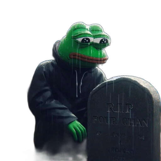 animated, pepe-like, figure, hoodie transparent PNG cut-out