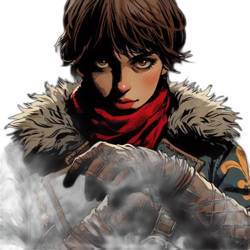 jacket, comic book art, concept art, fantasy art transparent PNG cut-out