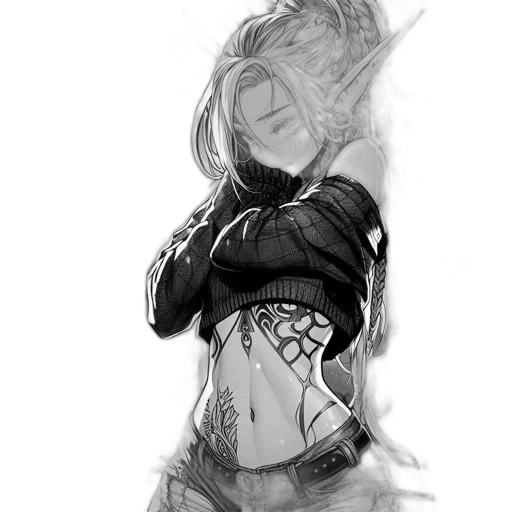 mask, jacket, sword, robot transparent PNG cut-out
