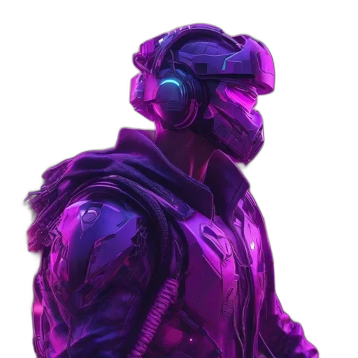 jacket, robot, mask, face transparent PNG cut-out
