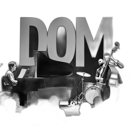 concept art, 3d render, monochrome, jazz transparent PNG cut-out