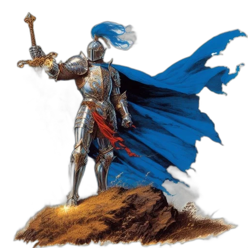 sword, staff, weapon, fantasy art transparent PNG cut-out