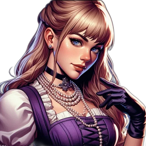 jewelry, staff, dress, face transparent PNG cut-out