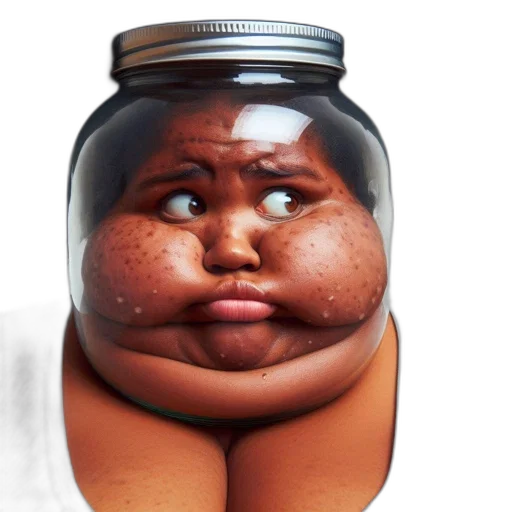 face, bottle, food, creature transparent PNG cut-out