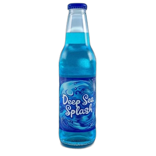 bottle, food, vaporwave, blue transparent PNG cut-out