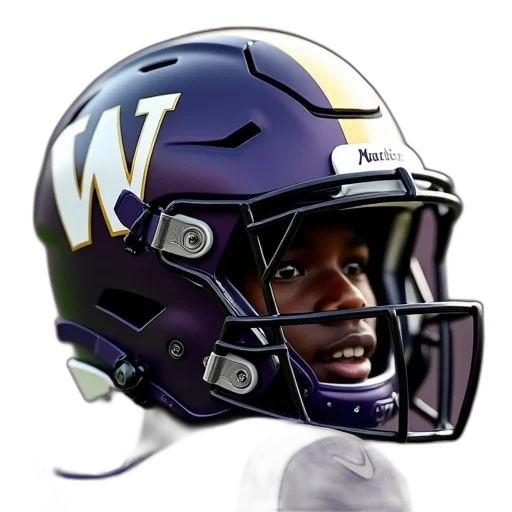 photorealistic, washington, huskies, helmet transparent PNG cut-out