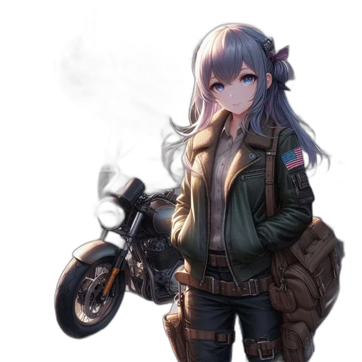 jacket, weapon, dragon, car transparent PNG cut-out