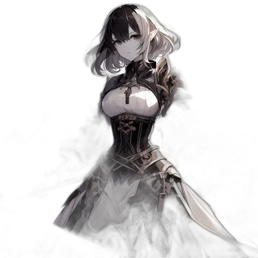 dress, crown, sword, weapon transparent PNG cut-out