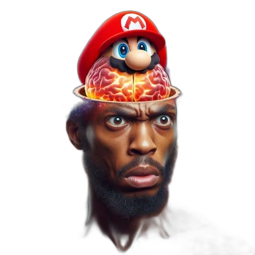 hat, crown, face, creature transparent PNG cut-out
