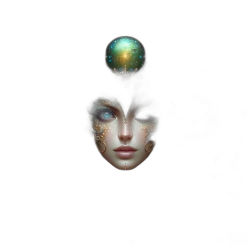 face, jewelry, mask, creature transparent PNG cut-out