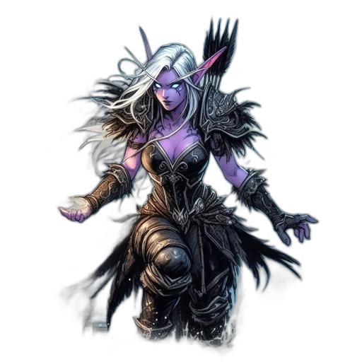 concept art, fantasy art, comic book art, pixel art transparent PNG cut-out