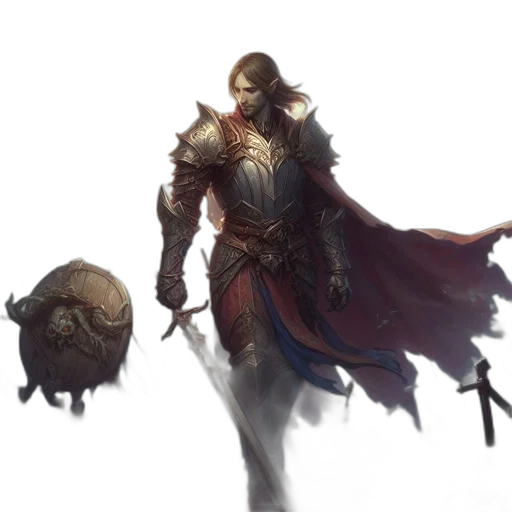 sword, concept art, fantasy art, comic book art transparent PNG cut-out