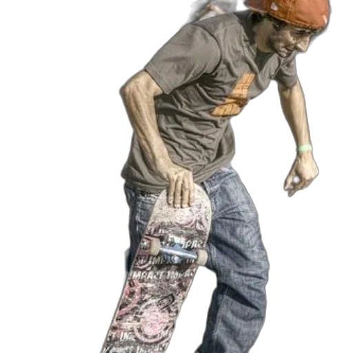 hat, shoes, robot, staff transparent PNG cut-out