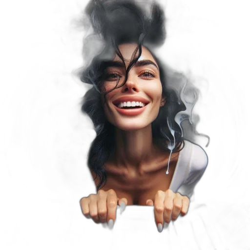 face, mask, hair, crown transparent PNG cut-out